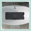 Afbeelding van Relaxdays Badmat, extra groot met zuignappen, wasbaar, 97 x 39 cm