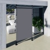 Afbeelding van Outsunny Verandazonwering Aluminium, Donkergrijs Polyester
