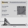 Afbeelding van Outsunny Set van 2 verstelbare strandmatten met hoofdkussen en opbergtas, donkergrijs