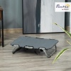 Afbeelding van PawHut Verhoogd Inklapbaar Hondenbed voor Buiten, Grijs, 59 x 46 x 15 cm