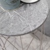 Afbeelding van Outsunny tuintafel - set van 2 tafel - Ø38 x 52,5H cm - metaal - goud