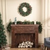 Afbeelding van HOMCOM Kerstkrans PE Ø60 x 8T cm Groen