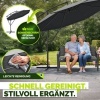 Afbeelding van Tillvex® Weerbestendige Tuinbank 3-4 Zits met Hoes & Kussens, tot 300kg Belastbaar