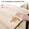 Afbeelding van HOMCOM Eettafelset MDF en Metaal 100x63x76,5 cm Eikenhout