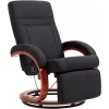 Afbeelding van HOMCOM Relaxfauteuil - Polyester, Eucalyptus - 68L x 86B x 100H cm - Zwart