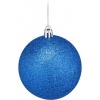 Afbeelding van Kerstballen set van 110 met slinger - onbreekbaar plastic - blauw