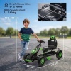 Afbeelding van HOMCOM - Kinderskelter met pedalen en verstelbare zitting - Groen