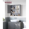 Afbeelding van Spiegelkast Barkley | 56,5 x 13 x 58,5 cm | Wit