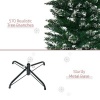 Afbeelding van HOMCOM 6FT Kunstkerstboom met Opvouwbare Zwarte Stand - Groene Decoratie voor Feestdagen