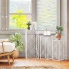 Afbeelding van Outsunny Plantenstandaard set - Metaal - 30x30x70 cm - Wit