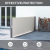 Afbeelding van Outsunny Tuinscherm van polyester, aluminium, metaal in lichtgrijs
