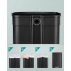 Afbeelding van SONGMICS 50L Zwarte Afvalbak met Pedaal en Soft-Close