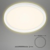 Afbeelding van Briloner Leuchten - LED-plafondlamp met achtergrondverlichting, 22W, 3000 lumen, 3000K, wit