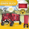 Afbeelding van TRESKO® Opvouwbare Bolderwagen 300L met Rem | Handwagen 150kg met Rubber Banden