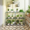 Afbeelding van Outsunny Bloemenstandaard - Staal, kunststof - 143x48x100 cm - Donkergroen