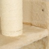 Afbeelding van PawHut 3-delig kattenklimwand set met krabplank, sprongplaten en speelbal, beige
