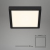 Afbeelding van Briloner Leuchten - LED Plafondlamp, 21W, 2000 lumen, 4000K, zwart-wit