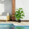 Afbeelding van HOMCOM - Kunstplant - PEVA - 17x17x95 cm - Groen