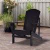Afbeelding van Outsunny Tuinstoel van Tannenhout 72,5B x 97D x 93H cm - Zwart