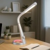 Afbeelding van Globo Mitti tafellamp - zilver - kunststof - LED bureaulamp - 58376S