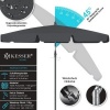 Afbeelding van KESSER® Stokparasol Inclusief Beschermhoes & Draagtas 200 × 125cm - Parasol voor Balkon, Tuin & Terr