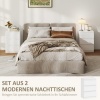 Afbeelding van HOMCOM Nachtkastje MDF 40L x 30B x 59,5H cm Wit