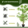 Afbeelding van Outsunny - Kunstplant met pot - Voor binnen en buiten - Groen