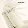 Afbeelding van HOMCOM Massagesofa Kunstleer, Metaal - 89L x 99B x 106H cm - Crèmewit