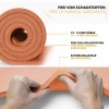 Afbeelding van TRESKO® fitnessmat yogamat pilatesmat 185 x 60 cm, oranje, 1 cm dik, ftalaatvrij