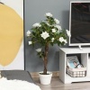 Afbeelding van Outsunny - Kunstplant - Kunststof - 18x18x90 cm - Wit