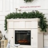 Afbeelding van HOMCOM Kunststof en Metaal Kerstslinger 180x30x30 cm Groen