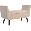Afbeelding van HOMCOM Zitbank 107B x 42D x 65H cm - Beige