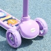 Afbeelding van AIYAPLAY Kinderstep met LED-lampjes, opvouwbaar, verstelbaar voor 2-6 jaar, driewielstep