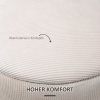 Afbeelding van HOMCOM Zitthocker Set - Polyester, Sperrholz - 40L x 40B x 41H cm - Crèmewit
