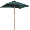 Afbeelding van Outsunny Houten, Bamboe, Polyester Groene Parasol L200 x B150 x H235 cm