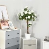 Afbeelding van Outsunny - Kunstplant - Kunststof - 18x18x90 cm - Wit