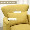 Afbeelding van HOMCOM Gele Polyester Fauteuil met Schuim - 69x69,5x78 cm