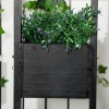 Afbeelding van Outsunny Muurplantenbak met Trellis, Massief Hout, 90 x 45 x 170 cm, Zwart