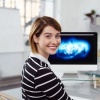 Afbeelding van Glazen tv-verhoger - Monitorstandaard - Verstelbare laptopstandaard 9-11 cm - 70x24 cm transparant