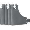 Afbeelding van Dartbord omhulsel R6 - 4-delig - 45 cm - muurbescherming - Ø 71x71x3 cm - grijs
