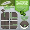Afbeelding van tillvex® Parasolhouder Kunststof 50x50x7,5cm 60l Bruin