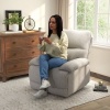 Afbeelding van HOMCOM Relaxstoel van Polyester en MDF, Lichtgrijs, 89L x 98B x 101H cm