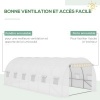 Afbeelding van Outsunny Reservezeil voor broeikas, 6 x 3 x 2 m, waterdicht, met 12 ramen en roldeur