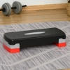 Afbeelding van HOMCOM Aerobic Stepboard - Verstelbare Stepper voor Thuis en Kantoor - Zwart/Grijs/Rood