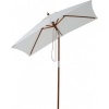 Afbeelding van Outsunny Parasol van Tannenhout, Bamboe, Polyester - Crèmewit - L200 x B150 x H235 cm