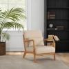 Afbeelding van HOMCOM Accent Stoel - Fluweel (100% polyester) - 61x78x76cm - Beige