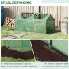 Afbeelding van Outsunny - Tuinkas - met 2 halfronde ramen - 120L x 60B x 60H cm - Groen