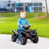 Afbeelding van HOMCOM elektrische quad kinderauto 6V met LED koplamp voor 18-36 maanden, zwart 66 x 44 x 42 cm