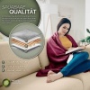 Afbeelding van Sinnlein® pluche warmtedeken 160 x 120 cm Bordeaux | elektrische deken met timer en 9 standen