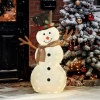 Afbeelding van Outsunny Verlichte Kerstdecoratie van Polyester en Staal, 78x20x108 cm, Meerkleurig